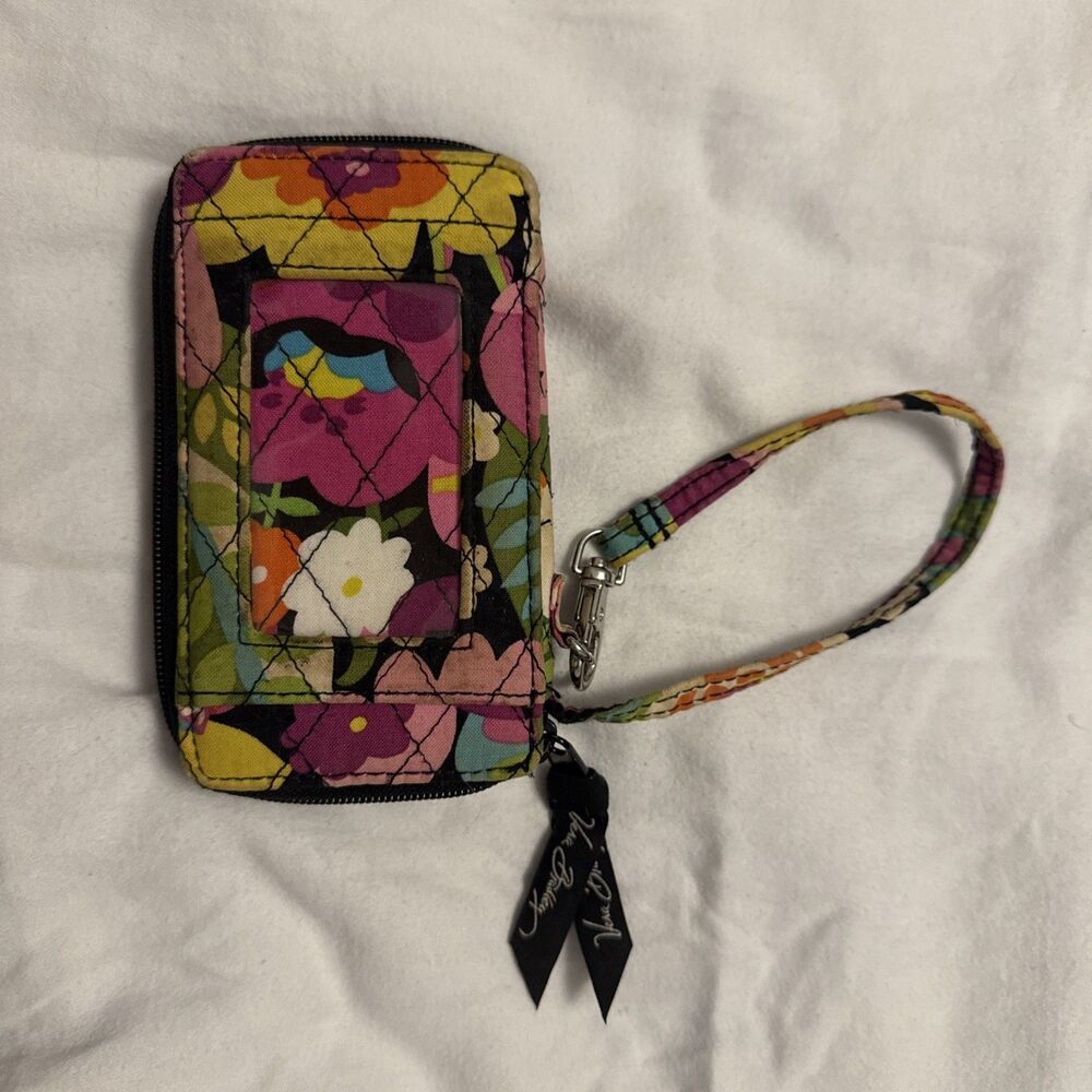 Vera Bradley Va Va Bloom Zip Around Wristlet Wallet Retired 2012 Floral ID